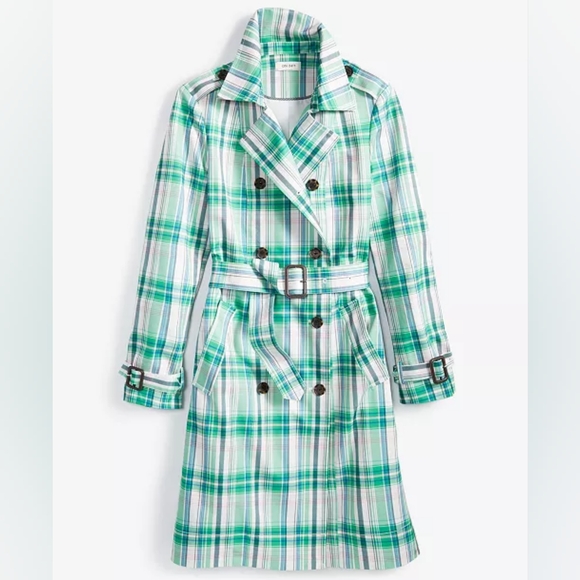 NWT | ON 34TH - Women's Plaid Double-Breasted Trench Coat - Picture 4 of 6